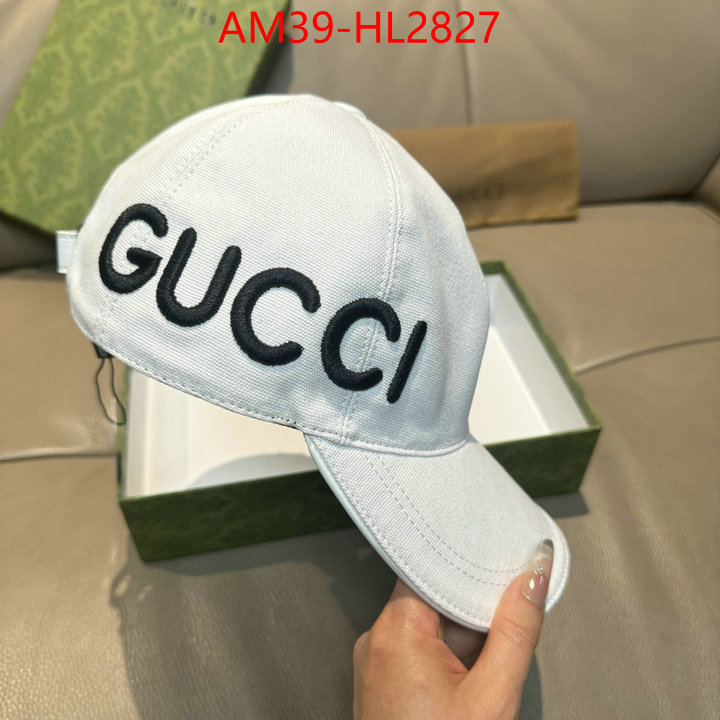 Cap(Hat)-Gucci wholesale designer shop ID: HL2827 $: 39USD