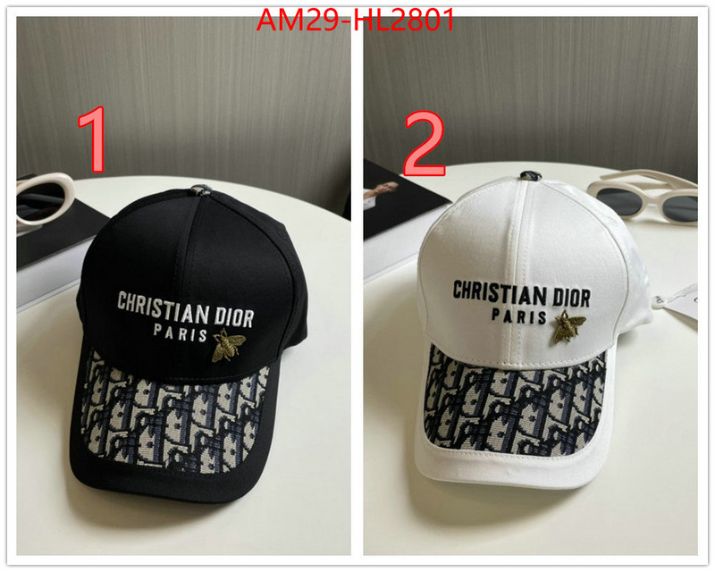Cap (Hat)-Dior designer 7 star replica ID: HL2801 $: 29USD