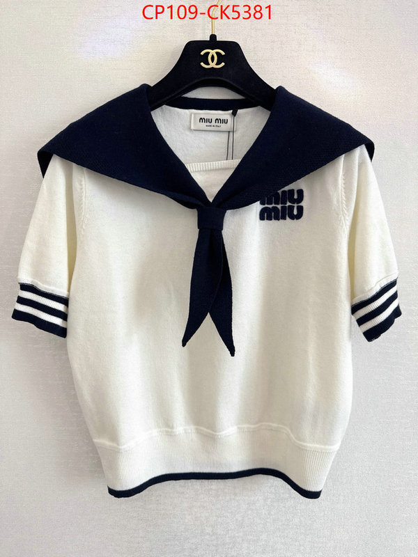 Clothing-MIU MIU we offer ID: CK5381 $: 109USD