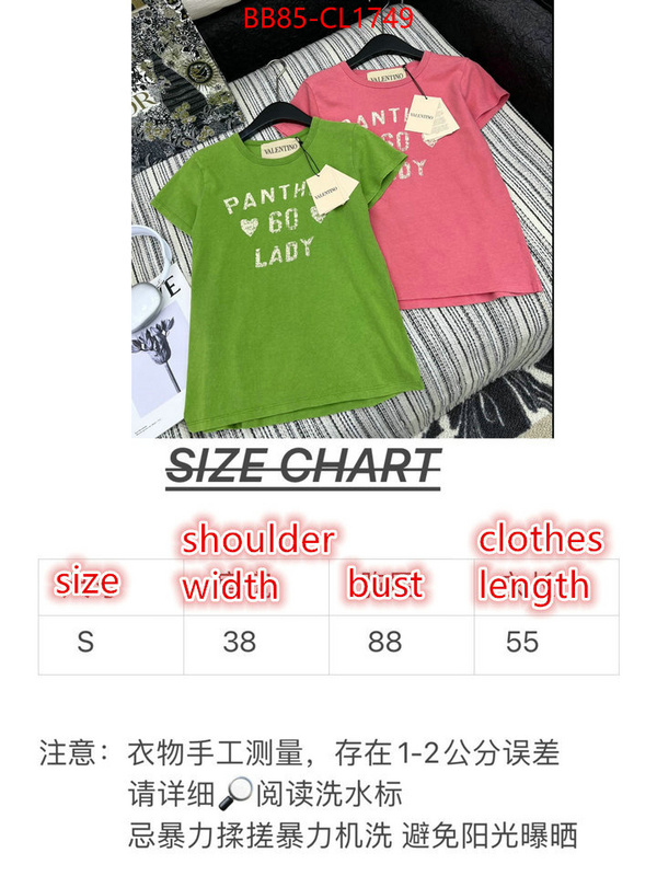 Clothing-Valentino online from china ID: CL1749 $: 85USD