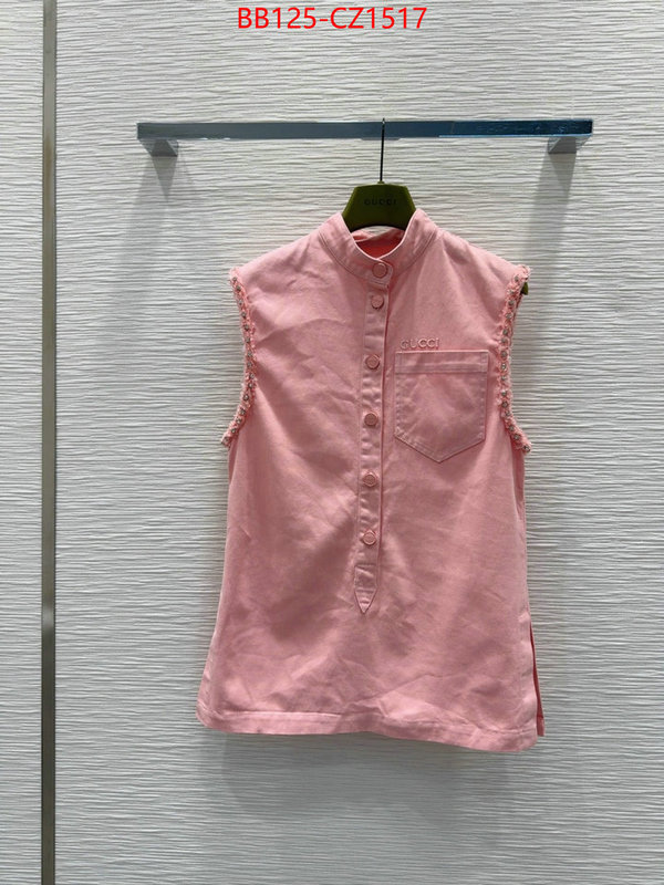 Clothing-Gucci counter quality ID: CZ1517 $: 125USD