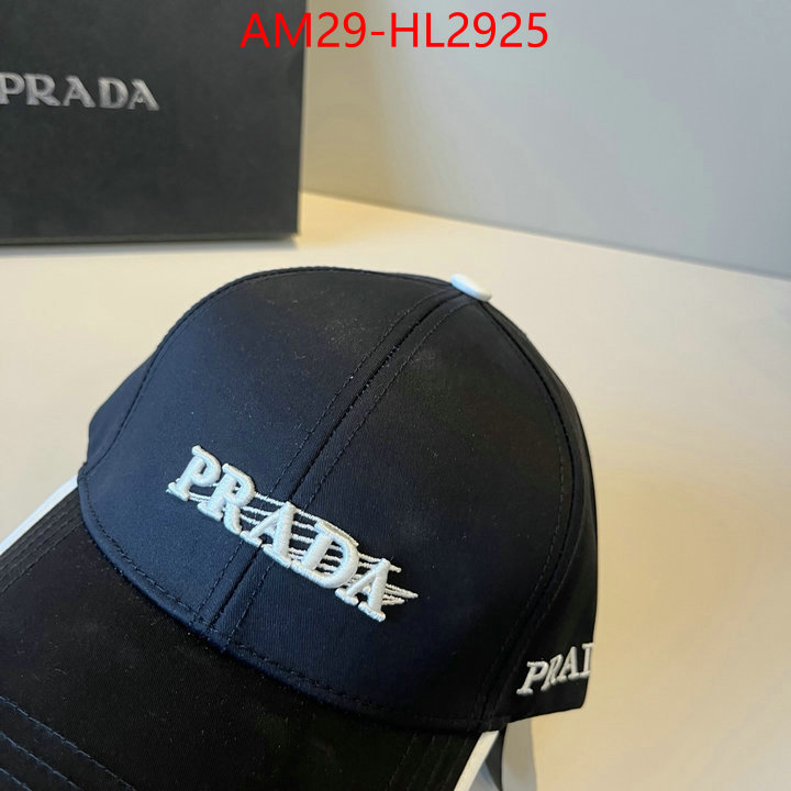 Cap (Hat)-Prada brand designer replica ID: HL2925 $: 29USD