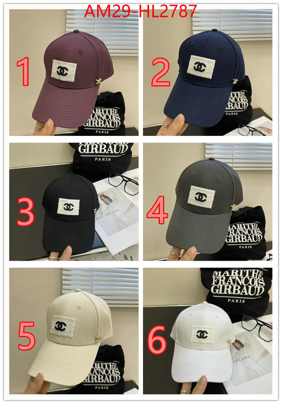 Cap (Hat)-Chanel luxury 7 star replica ID: HL2786 $: 29USD