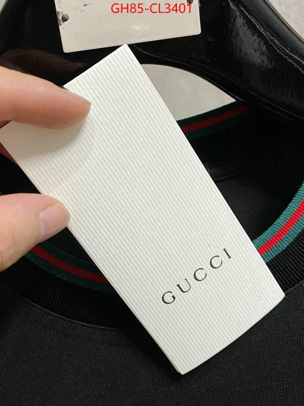 Clothing-Gucci luxury fake ID: CL3401 $: 85USD