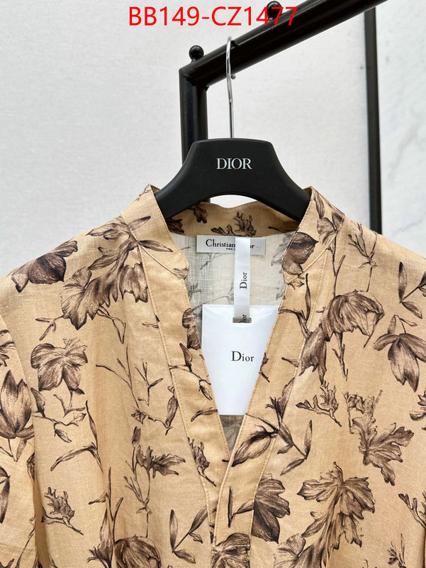 Clothing-Dior outlet 1:1 replica ID: CZ1477 $: 149USD