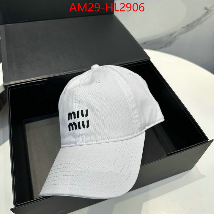 Cap(Hat)-Miu Miu aaaaa+ replica designer ID: HL2906 $: 29USD