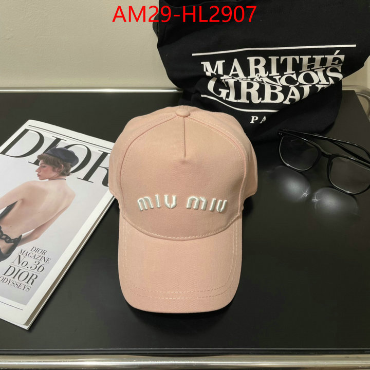 Cap(Hat)-Miu Miu how to buy replcia ID: HL2907 $: 29USD