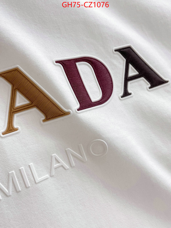 Clothing-Prada best designer replica ID: CZ1076 $: 75USD