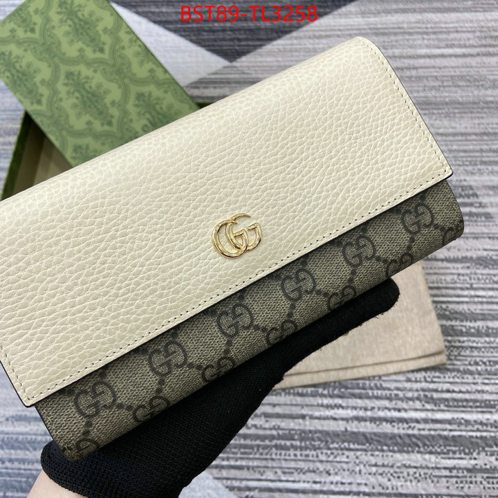 Gucci Bags(TOP)-Wallet- highest quality replica ID: TL3258 $: 89USD,