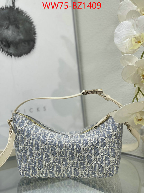 Dior Bags(4A)-Crossbody- top quality fake ID: BZ1409 $: 75USD,