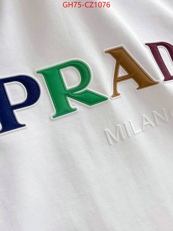 Clothing-Prada best designer replica ID: CZ1076 $: 75USD