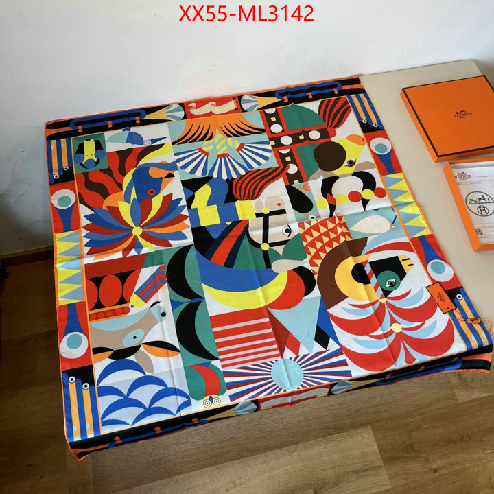 Scarf-Hermes the highest quality fake ID: ML3142 $: 55USD