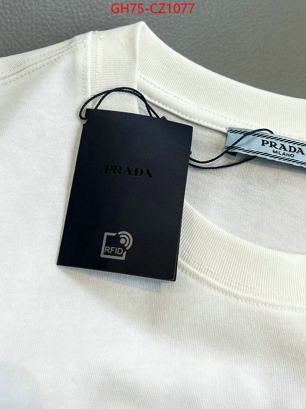 Clothing-Prada how to find designer replica ID: CZ1077 $: 75USD