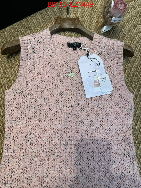 Clothing-Chanel high ID: CZ1449 $: 115USD