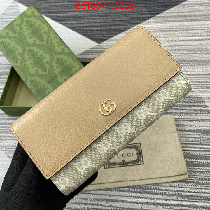 Gucci Bags(TOP)-Wallet- highest quality replica ID: TL3258 $: 89USD,