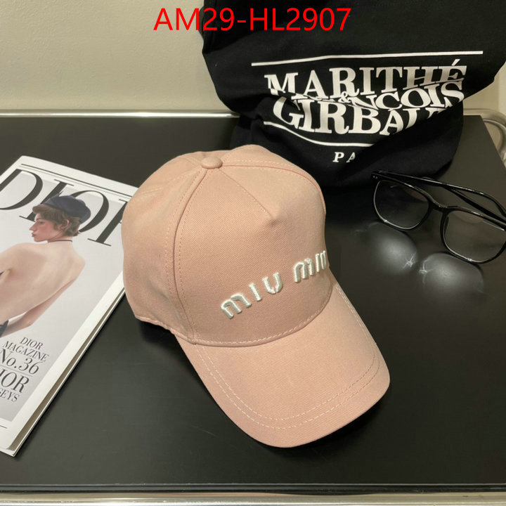 Cap(Hat)-Miu Miu how to buy replcia ID: HL2907 $: 29USD