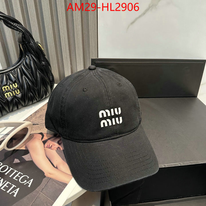 Cap(Hat)-Miu Miu aaaaa+ replica designer ID: HL2906 $: 29USD