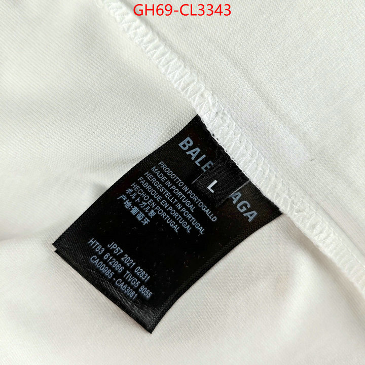 Clothing-Balenciaga high quality ID: CL3343 $: 69USD