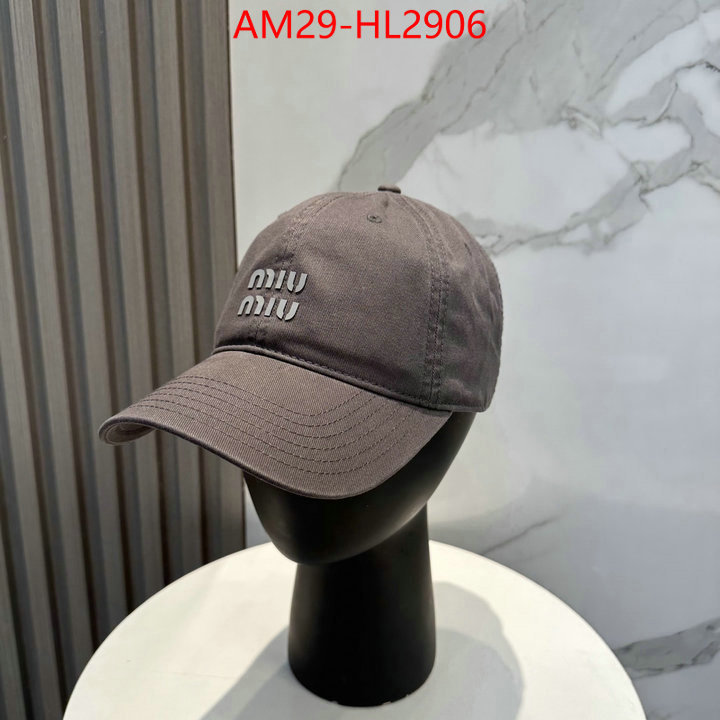 Cap(Hat)-Miu Miu aaaaa+ replica designer ID: HL2906 $: 29USD