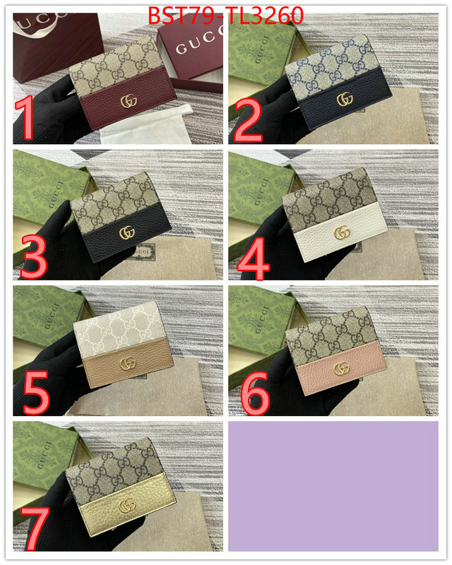 Gucci Bags(TOP)-Wallet- what best replica sellers ID: TL3260 $: 79USD,