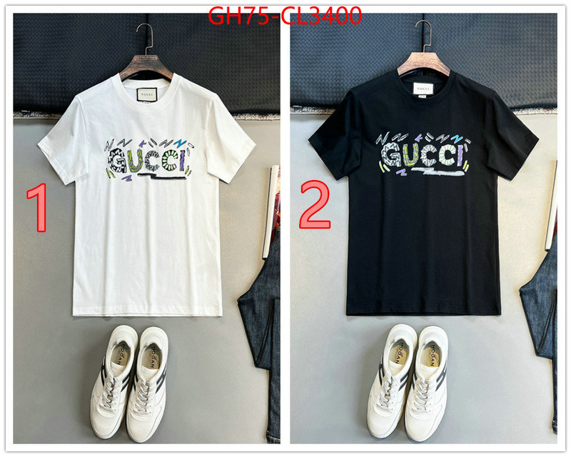 Clothing-Gucci wholesale ID: CL3400 $: 75USD