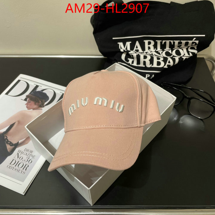 Cap(Hat)-Miu Miu how to buy replcia ID: HL2907 $: 29USD