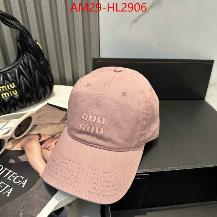 Cap(Hat)-Miu Miu aaaaa+ replica designer ID: HL2906 $: 29USD