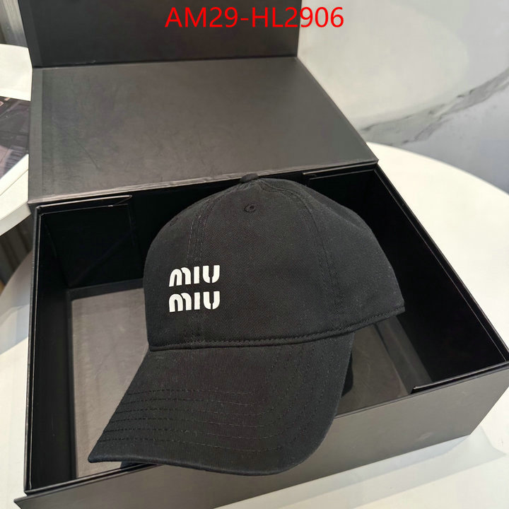 Cap(Hat)-Miu Miu aaaaa+ replica designer ID: HL2906 $: 29USD