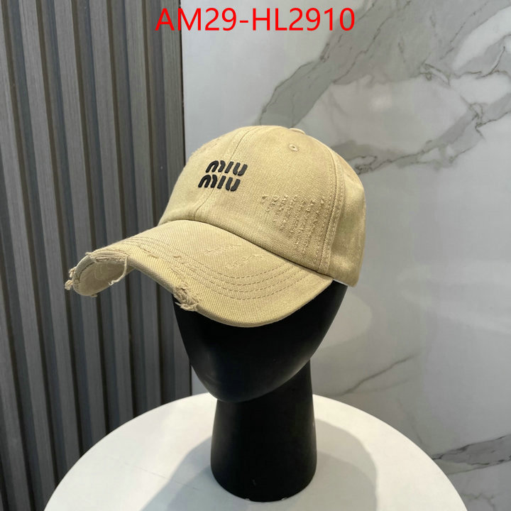 Cap(Hat)-Miu Miu best website for replica ID: HL2910 $: 29USD