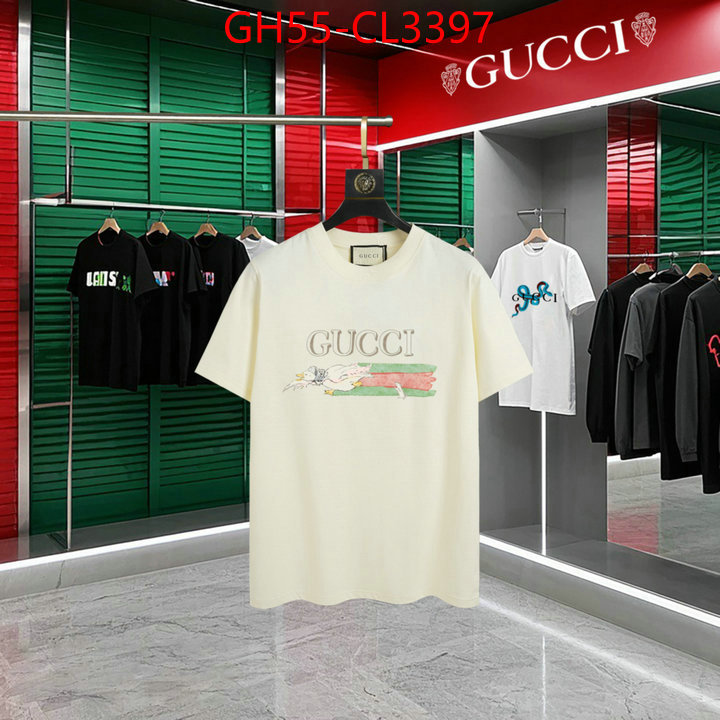 Clothing-Gucci designer high replica ID: CL3397 $: 55USD