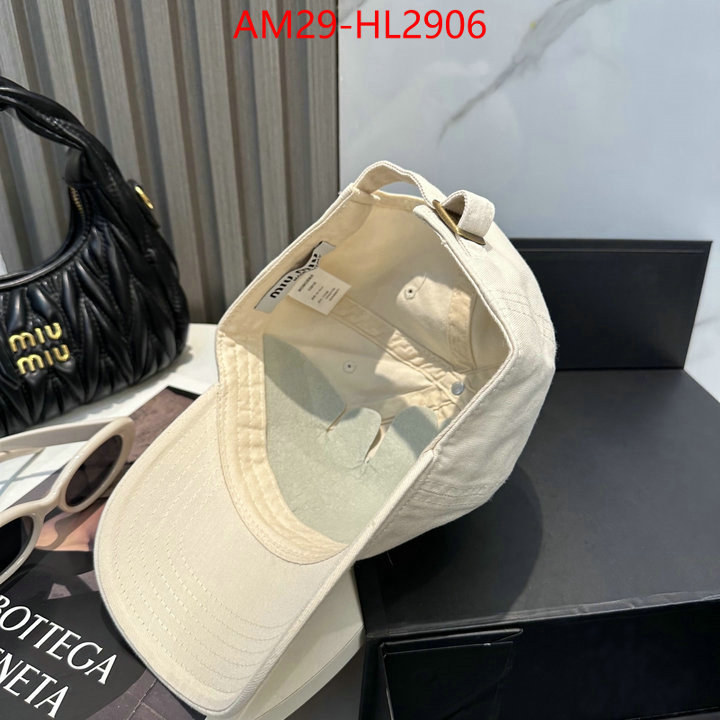 Cap(Hat)-Miu Miu aaaaa+ replica designer ID: HL2906 $: 29USD