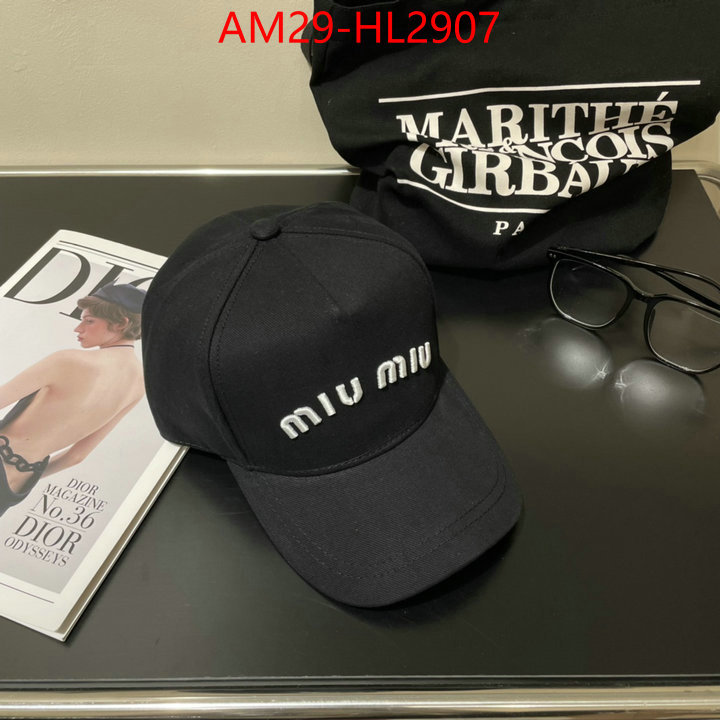 Cap(Hat)-Miu Miu how to buy replcia ID: HL2907 $: 29USD