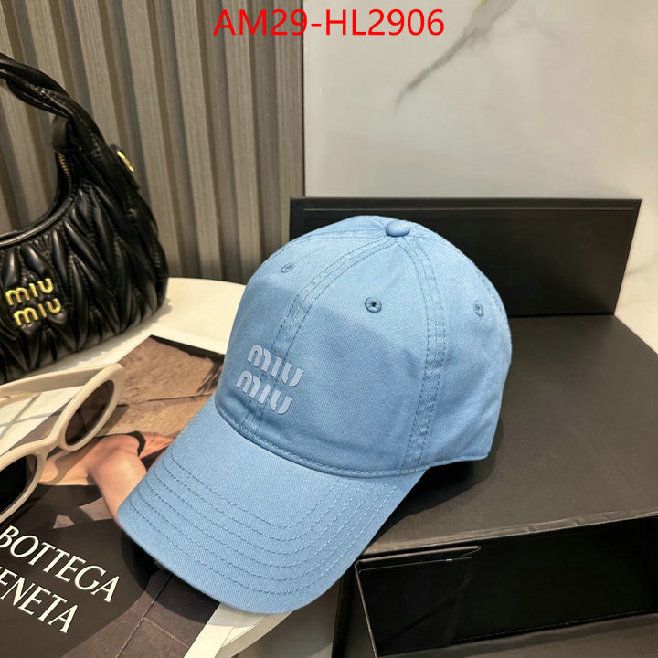Cap(Hat)-Miu Miu aaaaa+ replica designer ID: HL2906 $: 29USD