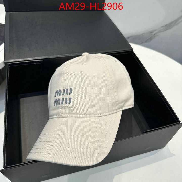 Cap(Hat)-Miu Miu aaaaa+ replica designer ID: HL2906 $: 29USD