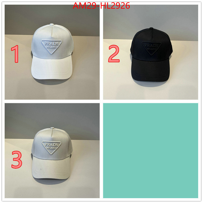 Cap (Hat)-Prada for sale cheap now ID: HL2926 $: 29USD