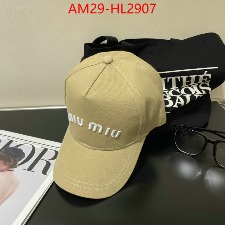 Cap(Hat)-Miu Miu how to buy replcia ID: HL2907 $: 29USD