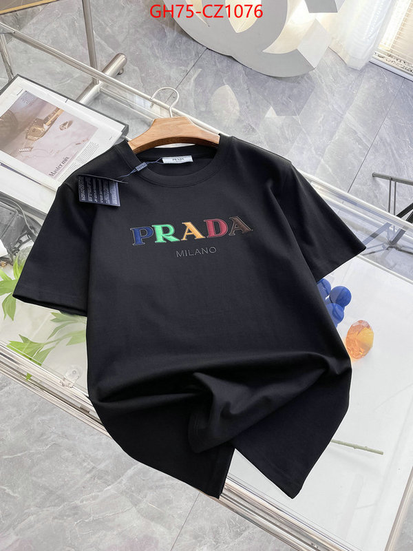 Clothing-Prada best designer replica ID: CZ1076 $: 75USD