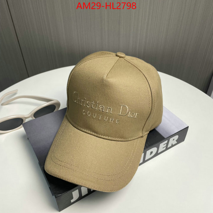 Cap (Hat)-Dior hot sale ID: HL2798 $: 29USD