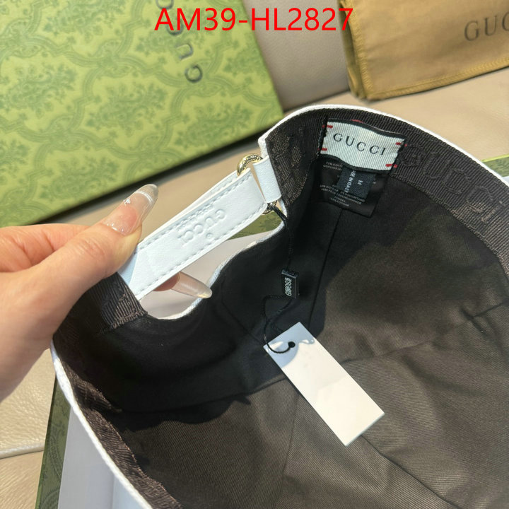 Cap(Hat)-Gucci wholesale designer shop ID: HL2827 $: 39USD