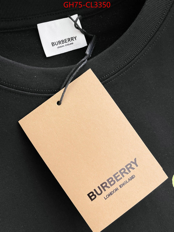 Clothing-Burberry top perfect fake ID: CL3350 $: 75USD