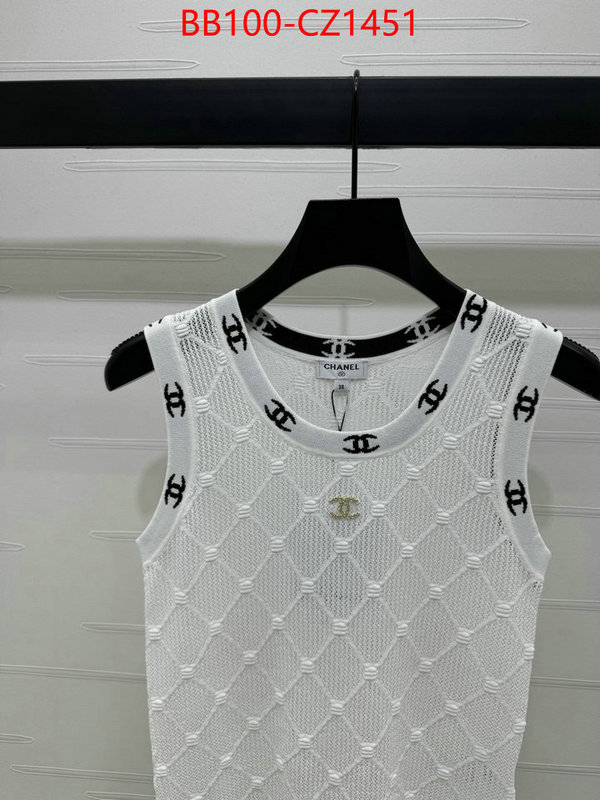 Clothing-Chanel aaaaa+ quality replica ID: CZ1451 $: 100USD