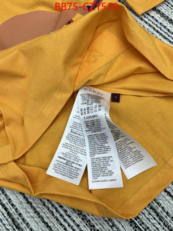 Clothing-Gucci online shop ID: CZ1510 $: 75USD