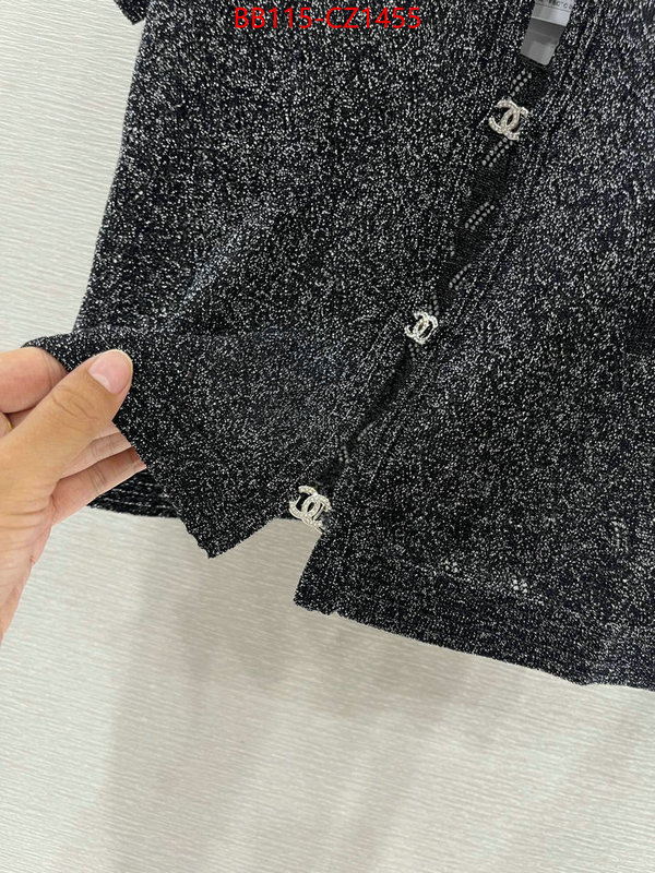 Clothing-Chanel 2024 perfect replica designer ID: CZ1455 $: 115USD