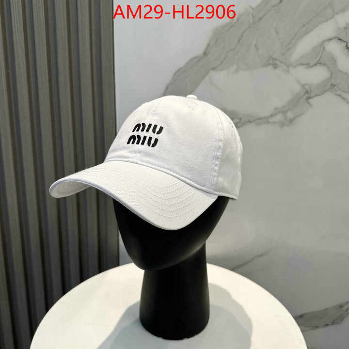 Cap(Hat)-Miu Miu aaaaa+ replica designer ID: HL2906 $: 29USD