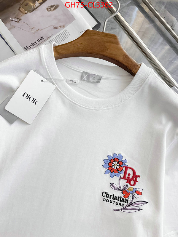 Clothing-Dior replica how can you ID: CL3362 $: 75USD