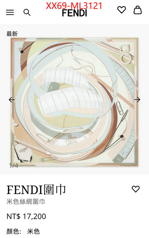 Scarf-Fendi highest product quality ID: ML3121 $: 69USD