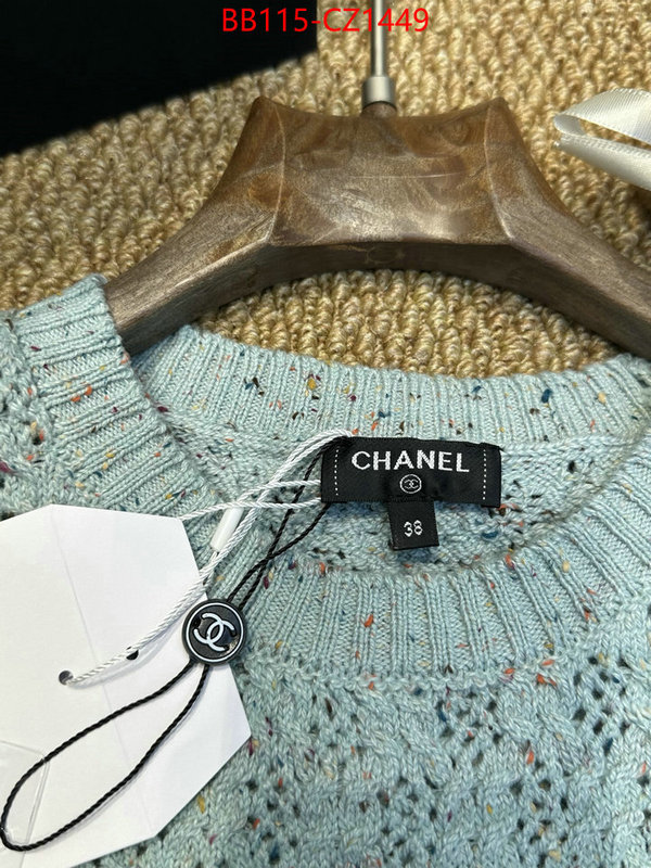 Clothing-Chanel high ID: CZ1449 $: 115USD