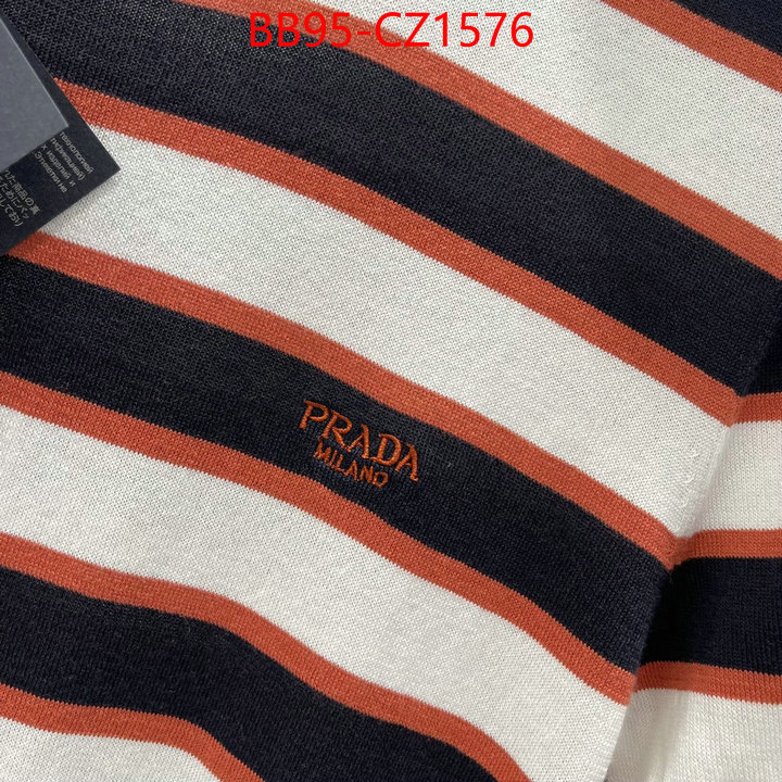 Clothing-Prada copy ID: CZ1576 $: 95USD