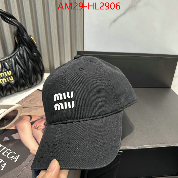 Cap(Hat)-Miu Miu aaaaa+ replica designer ID: HL2906 $: 29USD
