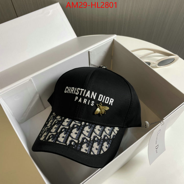 Cap (Hat)-Dior designer 7 star replica ID: HL2801 $: 29USD